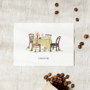 Postkarte · Dinnertime