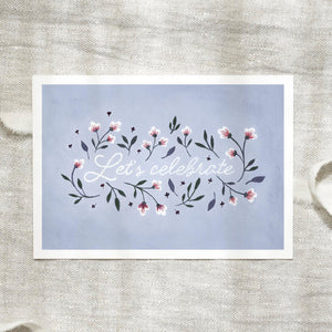 Postkarte - Let's celebrate | Blossoms