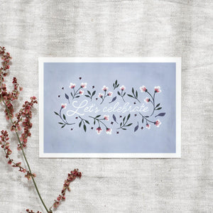 Postkarte - Let's celebrate | Blossoms