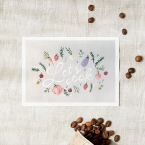 Postcard - Let's cook | Blossoms