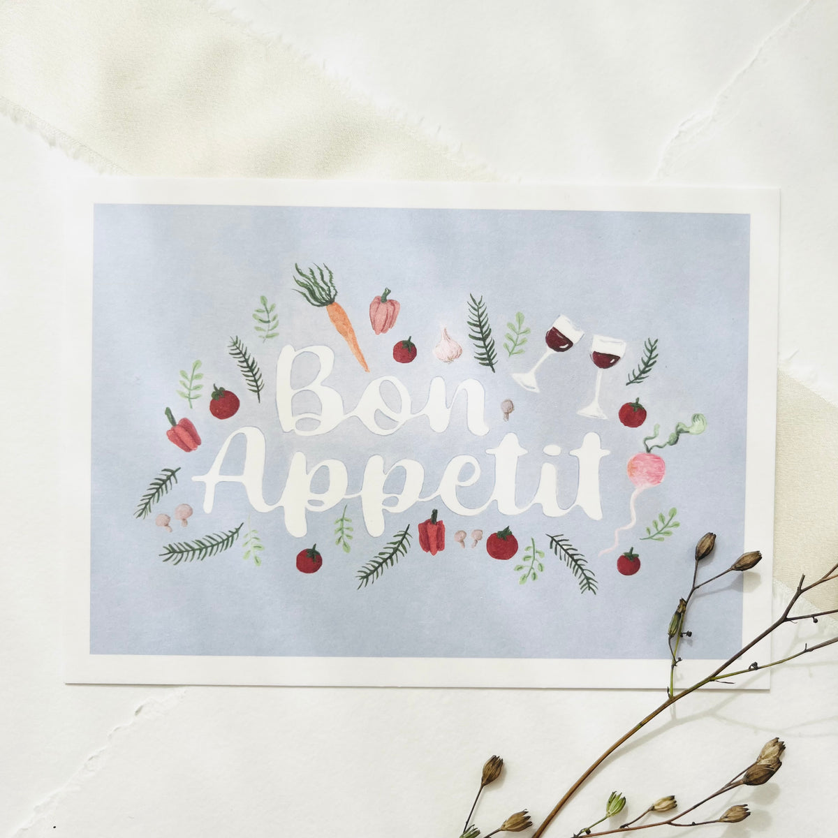 Postkarte - Bon Appetit