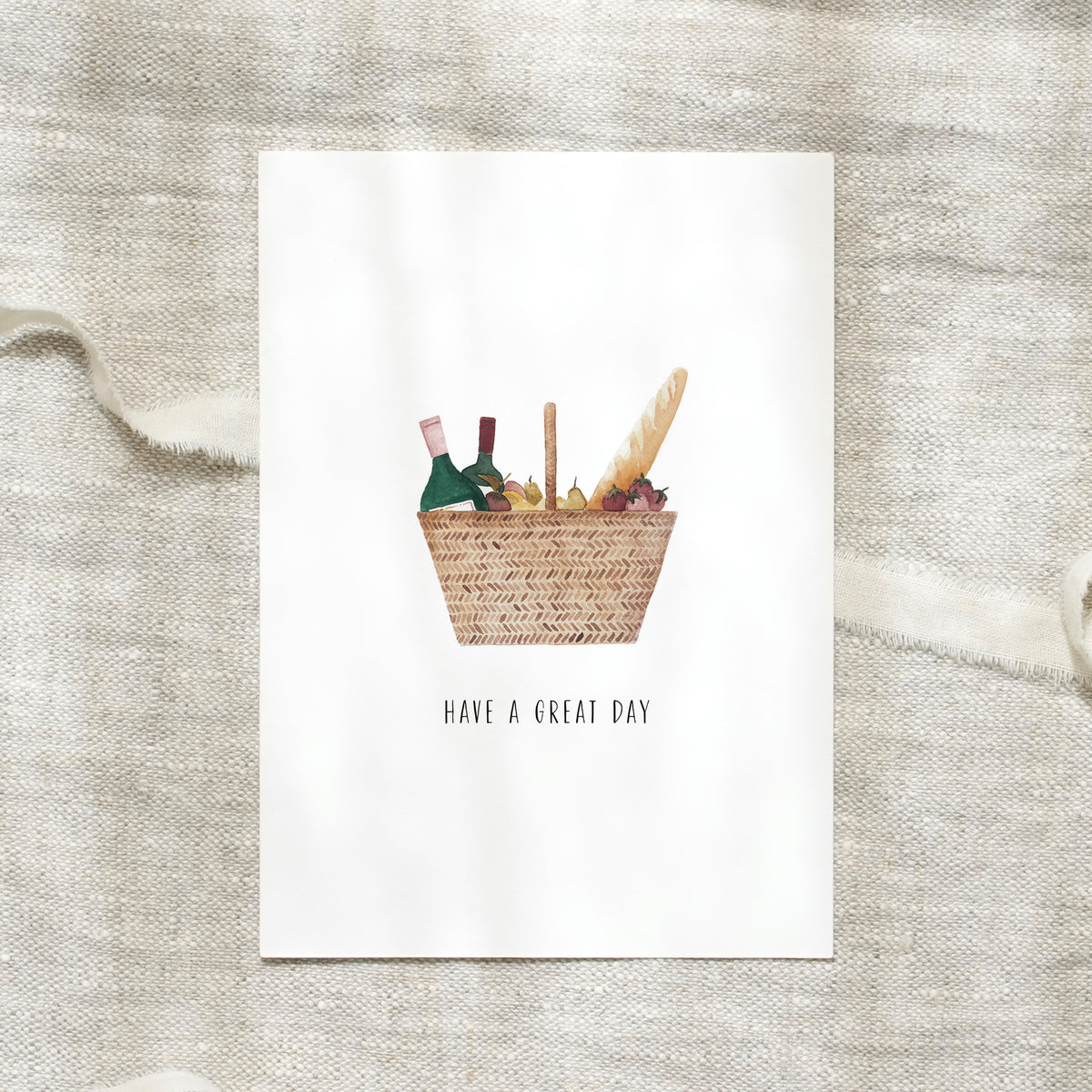 Postcard - Picnic basket