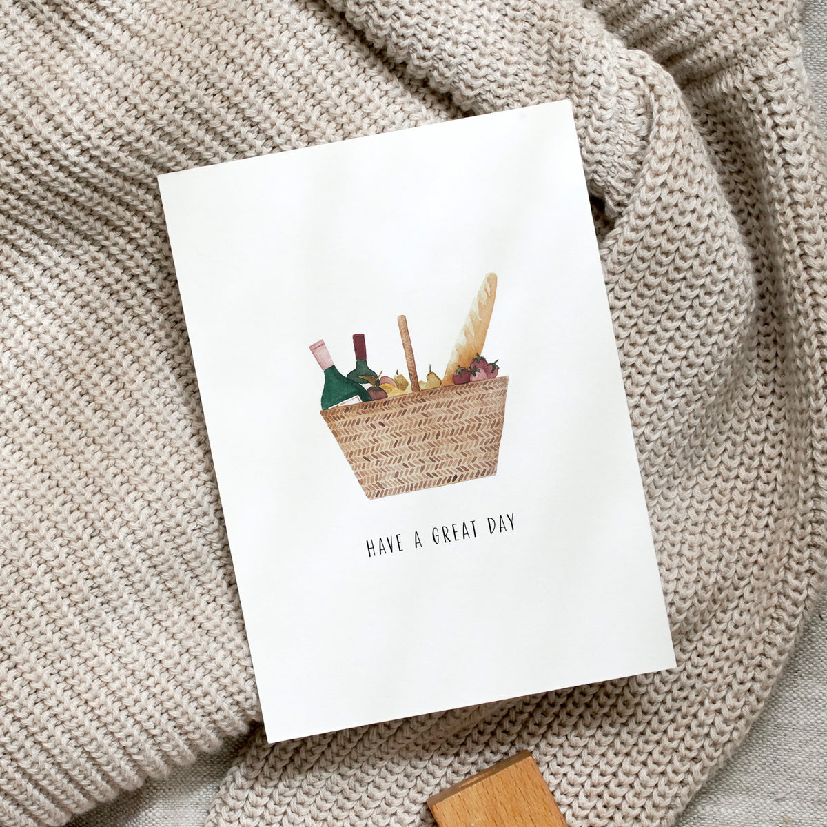 Postcard - Picnic basket