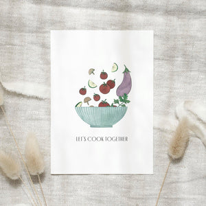 Postcard - Let's cook together