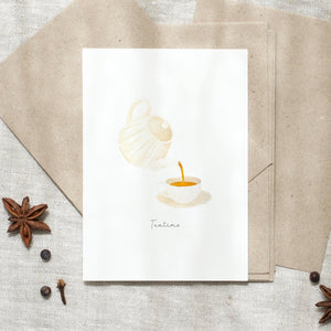 Postkarte - Teatime
