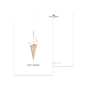 Postcard - Ice cream candle