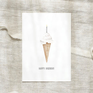 Postcard - Ice cream candle