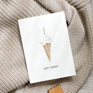 Postcard - Ice cream candle