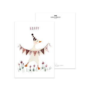 Postkarte - Geburtstagsgans