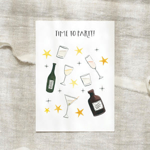 Postkarte · Time to Party