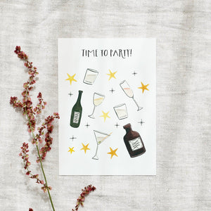 Postkarte · Time to Party