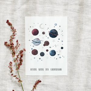 Postcard · Best Dad in the Universe