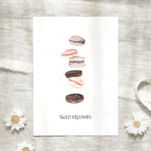 Postcard · Macarons | Sweet greetings II