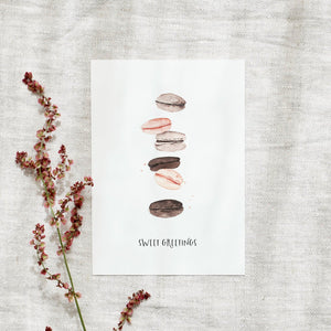 Postcard · Macarons | Sweet greetings II