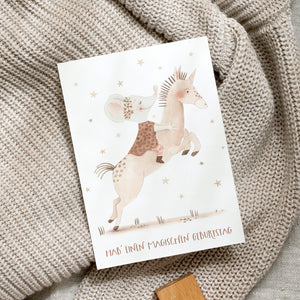 Postkarte · Einhorngeburtstag