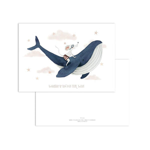 Postcard · Welcome to the world | Whale