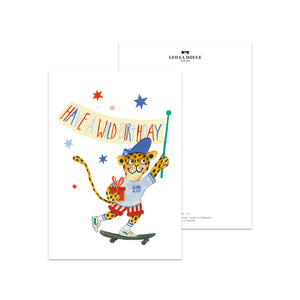 Postcard Christmas Vehicle