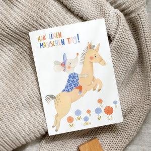 Postcard Christmas Vehicle