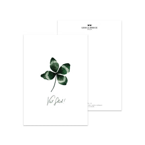 Postkarte · Glücksklee