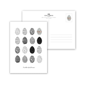 Postkarte -  Frohe Ostern | B/W