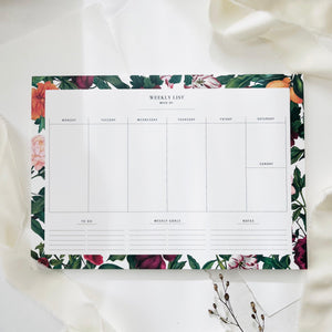 Weekly Planner - The English Garden No 2 | A4