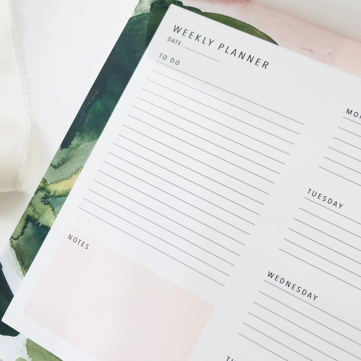 Weekly Planner - Floral Colours No2 | A4