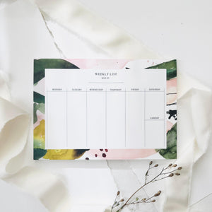 Weekly Planner - Floral Colors No1 | A5
