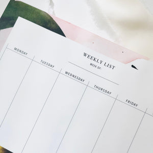 Weekly Planner - Floral Colors No1 | A5