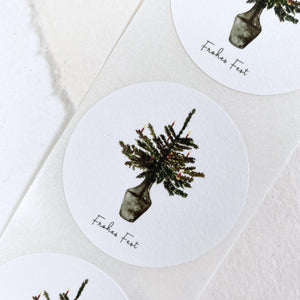 Aufkleber · Frohes Fest Atelier Leo la Douce 