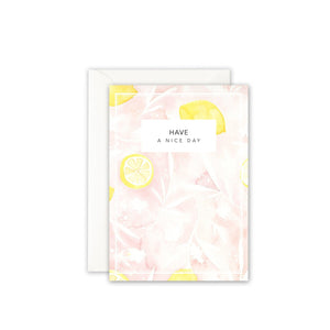 Grußkarte · HAVE A NICE DAY Grußkarte Leo la Douce 