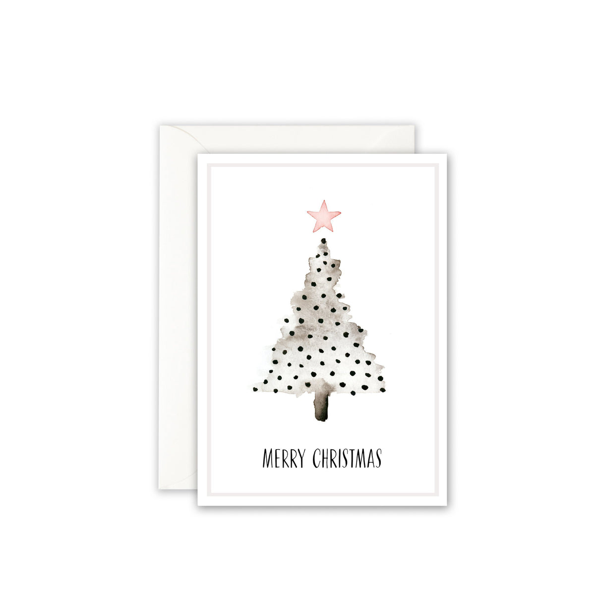 Weihnachtskarte · CHRISTMAS TREE DOTS Grußkarte Leo la Douce 
