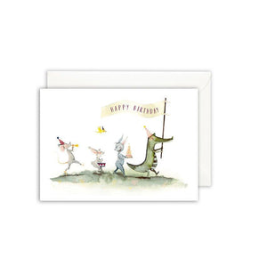 Grußkarte · GEBURTSTAGSKARAWANE Grußkarte Leo la Douce 