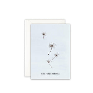 Trauerkarte · WITH DEEPEST SYMPATHY Grußkarte Leo la Douce 