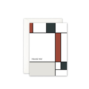 Grußkarte · THANK YOU (GREY SQUARE) Grußkarte Leo la Douce 