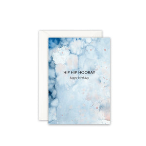 Grußkarte · HAPPY BIRTHDAY | BLUE POWDER Grußkarte Leo la Douce 