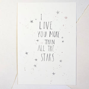 Original-Illustration | to the moon Kunstdruck Leo la Douce 