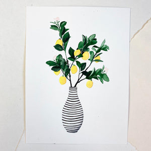 Original-Illustration | Lemonvase Kunstdruck Leo la Douce 