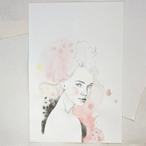 Original-Illustration | Miss Louise Kunstdruck Leo la Douce 