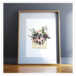 Kunstdruck - FLOWER ENVELOPE Kunstdruck Leo la Douce