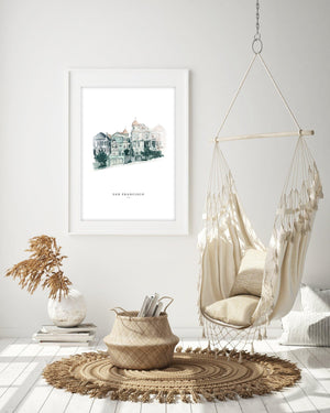 Kunstdruck - CITY - SAN FRANCISCO I Kunstdruck Leo la Douce