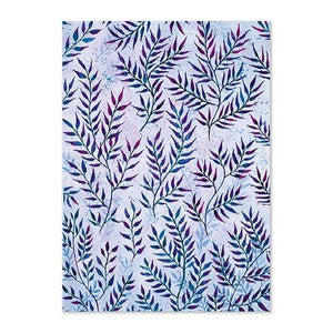 Geschenkpapier · SUMMER LEAVES - BLUE (3 Bögen) Geschenkpapier Leo la Douce 