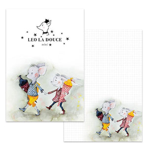 Notizblock - School kids Notizblock Leo la Douce 
