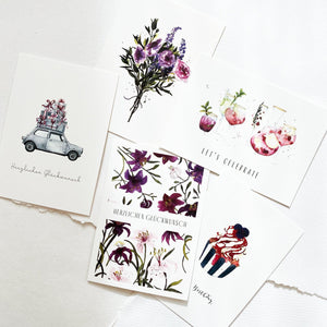 10er Set Postkarten · Geburtstagsgrüße Postkarte Atelier Leo la Douce 