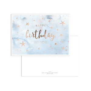 Postkarte - Happy Birthday · Stars Postkarte Leo la Douce 