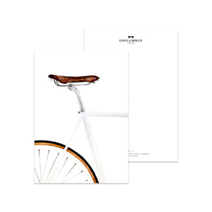 Postkarte - WHITE RACER Postkarte Leo la Douce 
