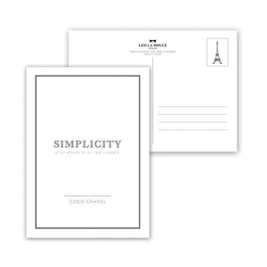 Postkarte - SIMPLICITY Postkarte Leo la Douce 