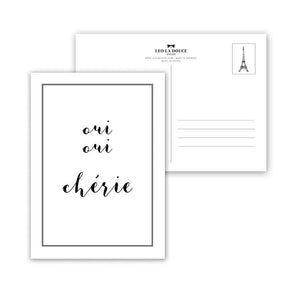 Postkarte - OUI OUI CHÉRIE Postkarte Leo la Douce 