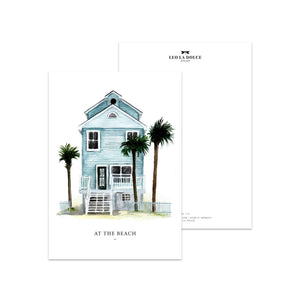 Postkarte - CITIES - AT THE BEACH Postkarte Leo la Douce 