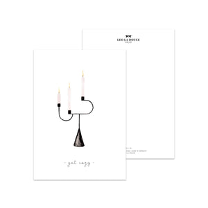 Postkarte · Get cozy Postkarte Leo la Douce 