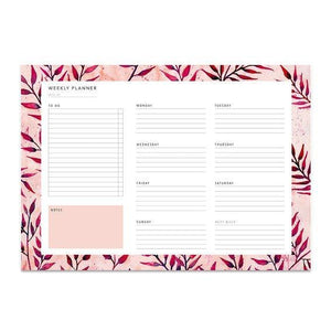 Weekly Planner - SUMMER LEAVES - A4 Wochenplaner Leo la Douce 